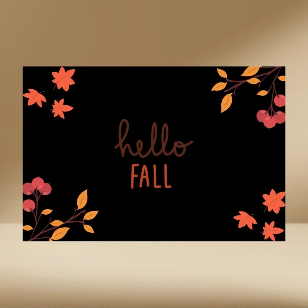 Set of 10 Fall Themed Cards